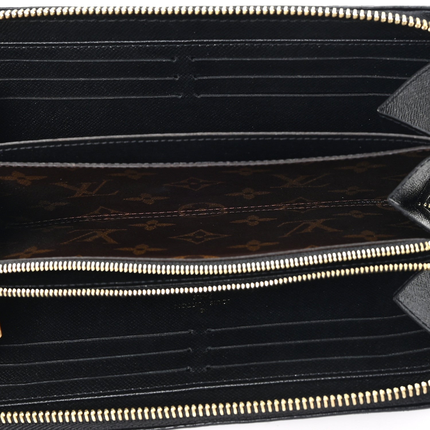 Louis Vuitton Monogram Zippy Retiro Wallet Black 5 of 6