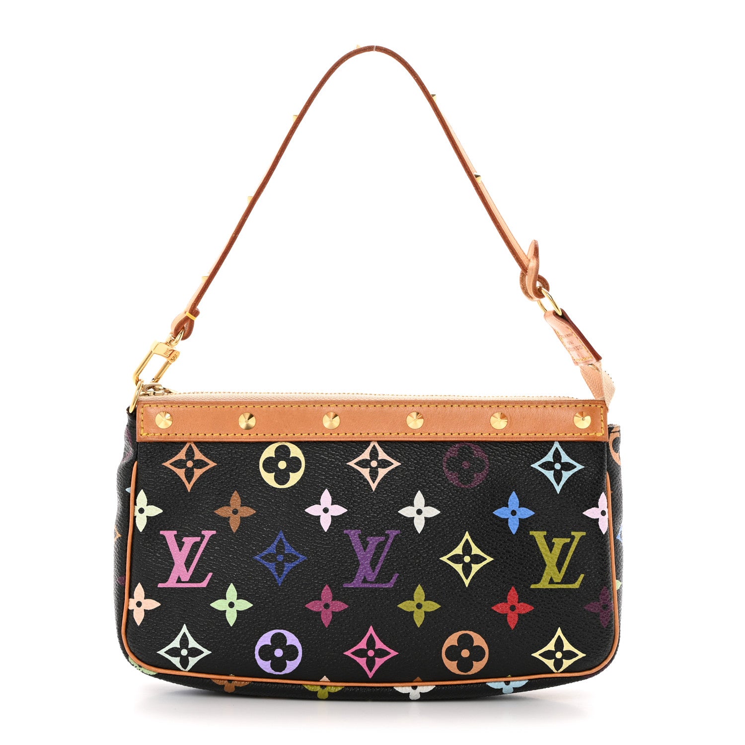 Louis Vuitton Monogram Multicolor Pochette Accessories Black 1 of 9