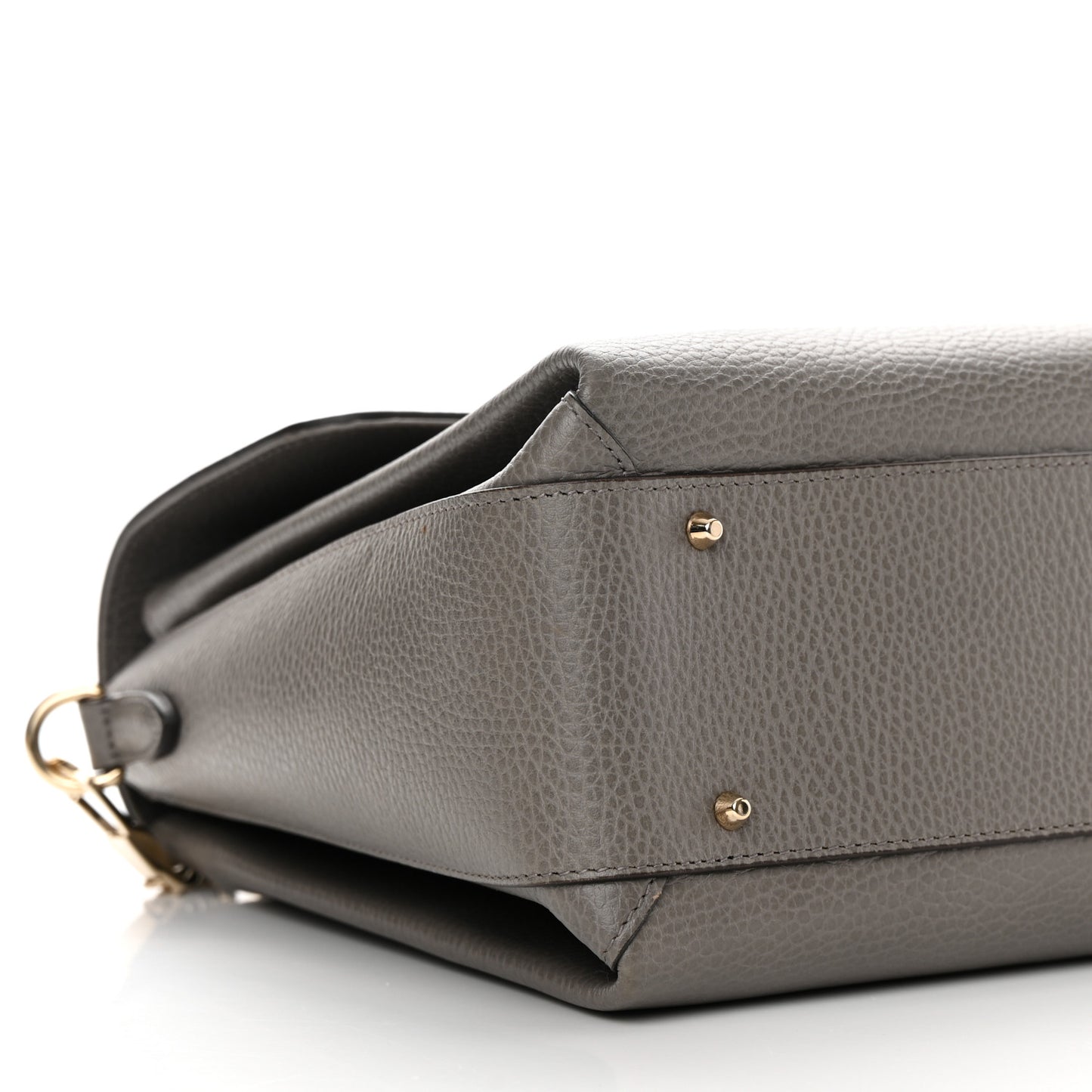 Dollar Calfskin Medium Interlocking G Top Handle Shoulder Bag Loess