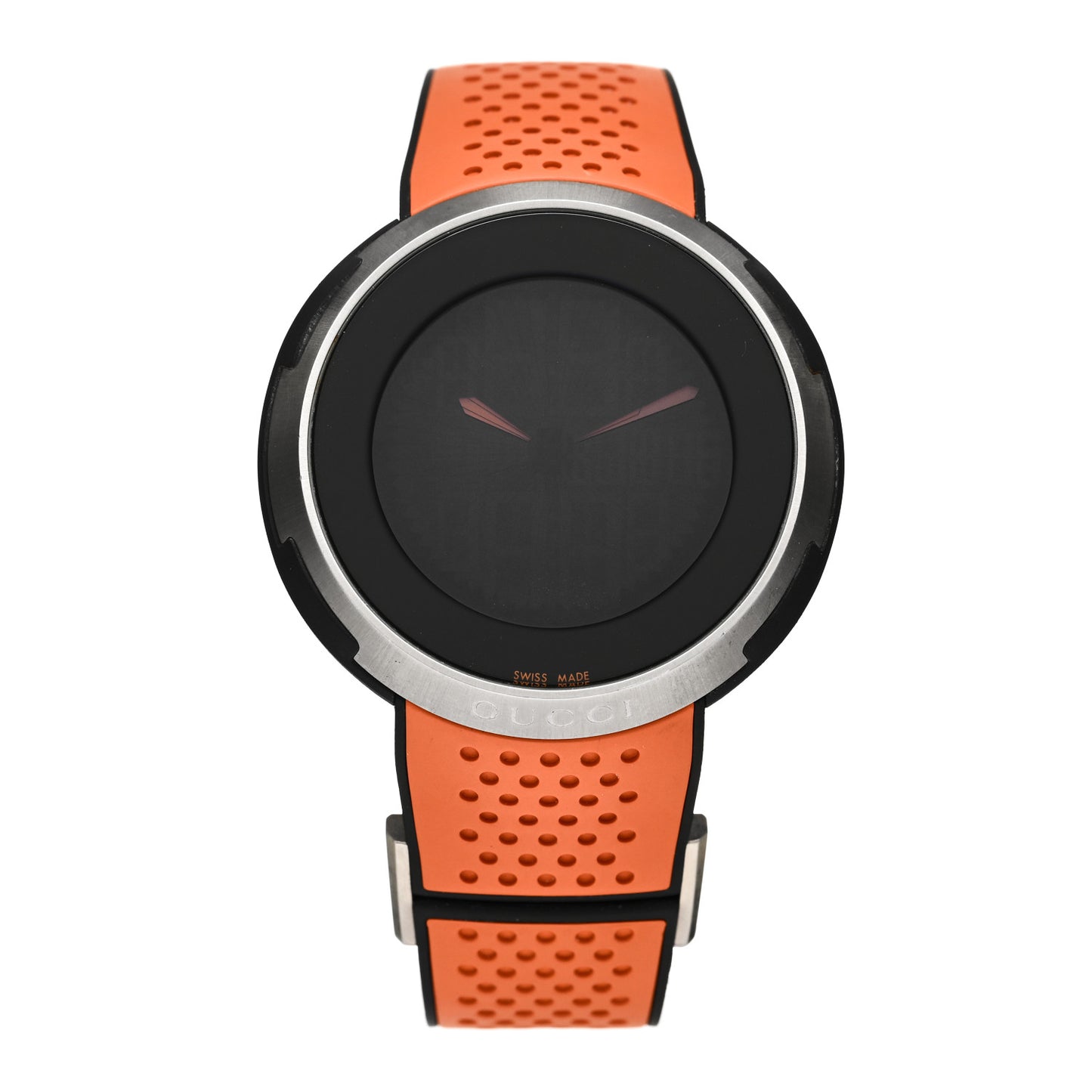 Stainless Steel Rubber 49mm Digital I-Gucci Sport Watch Black