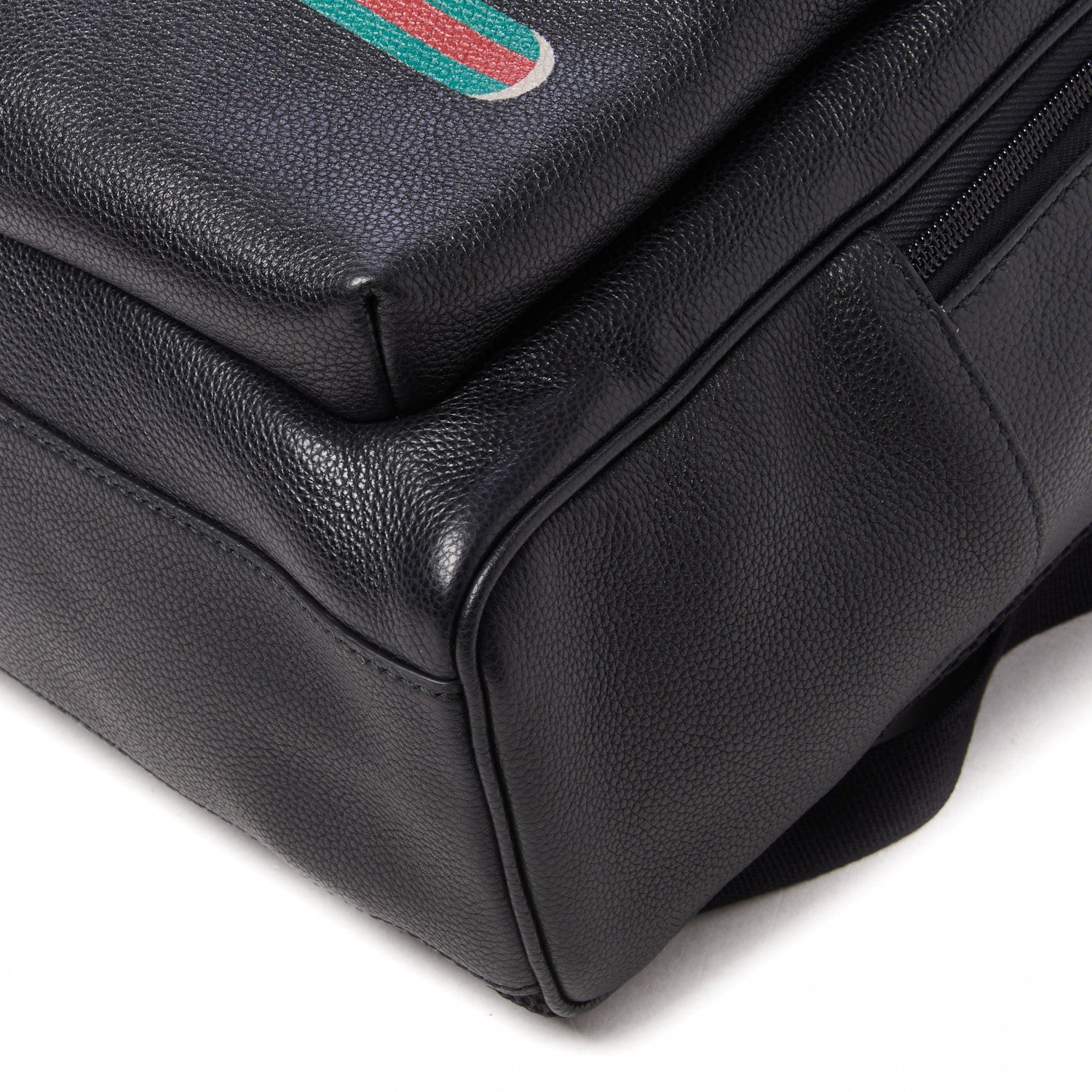 Gucci Calfskin Logo Day Backpack Black 5 of 9