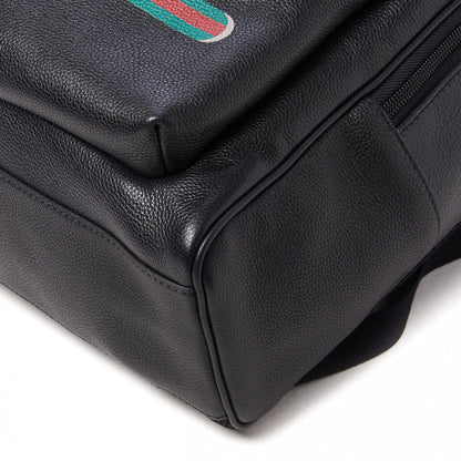 Gucci Calfskin Logo Day Backpack Black 5 of 9