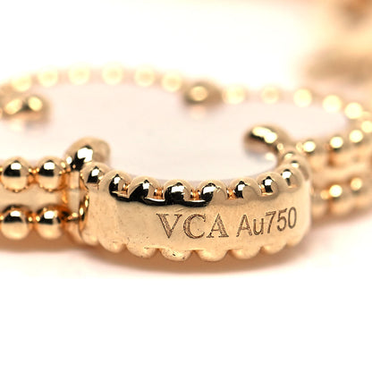 Van Cleef & Arpels 18K Yellow Gold Mother of Pearl 5 Motifs Vintage Alhambra Bracelet 2 of 6