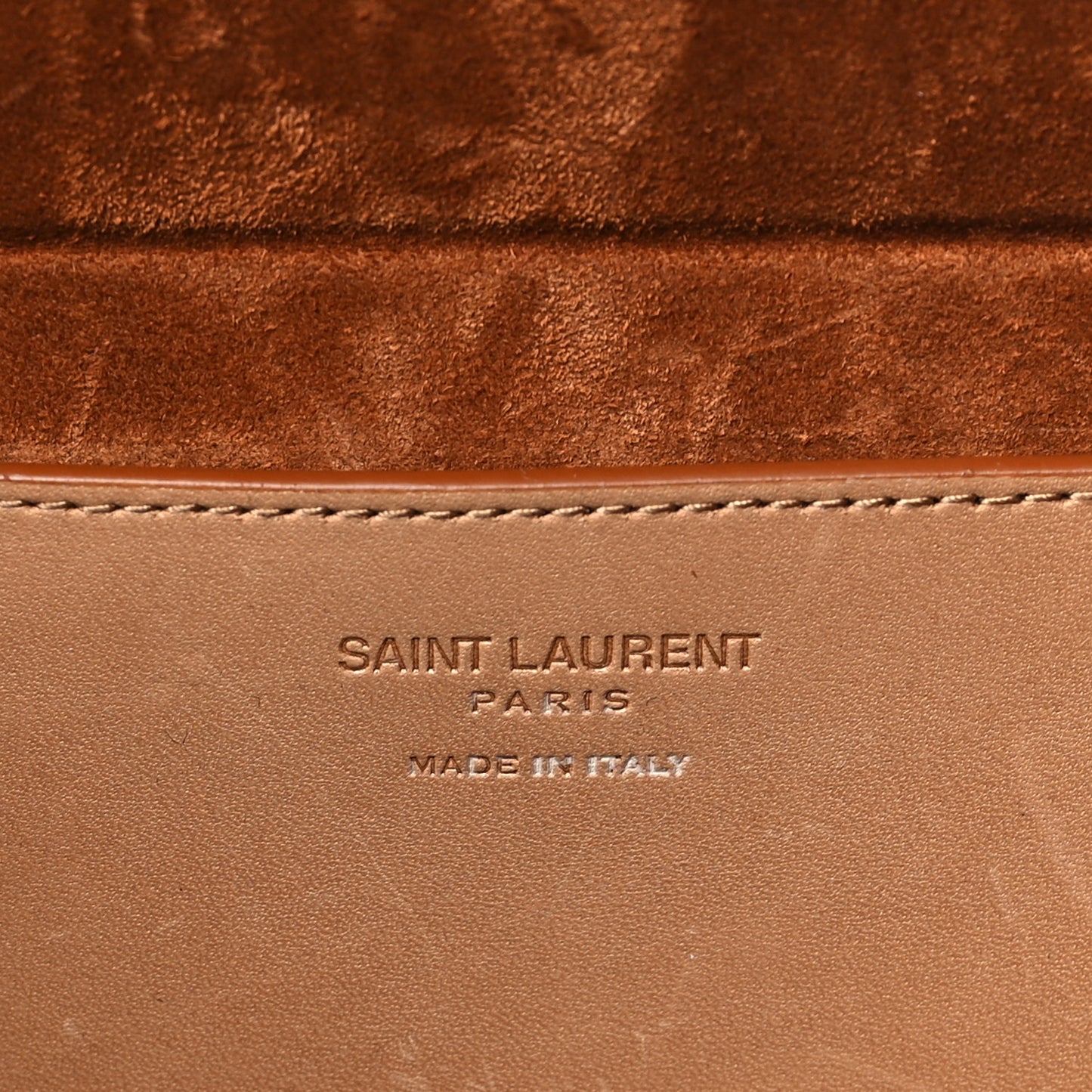 Calfskin Monogram Take Away Box Dusty Vintage Brown Gold