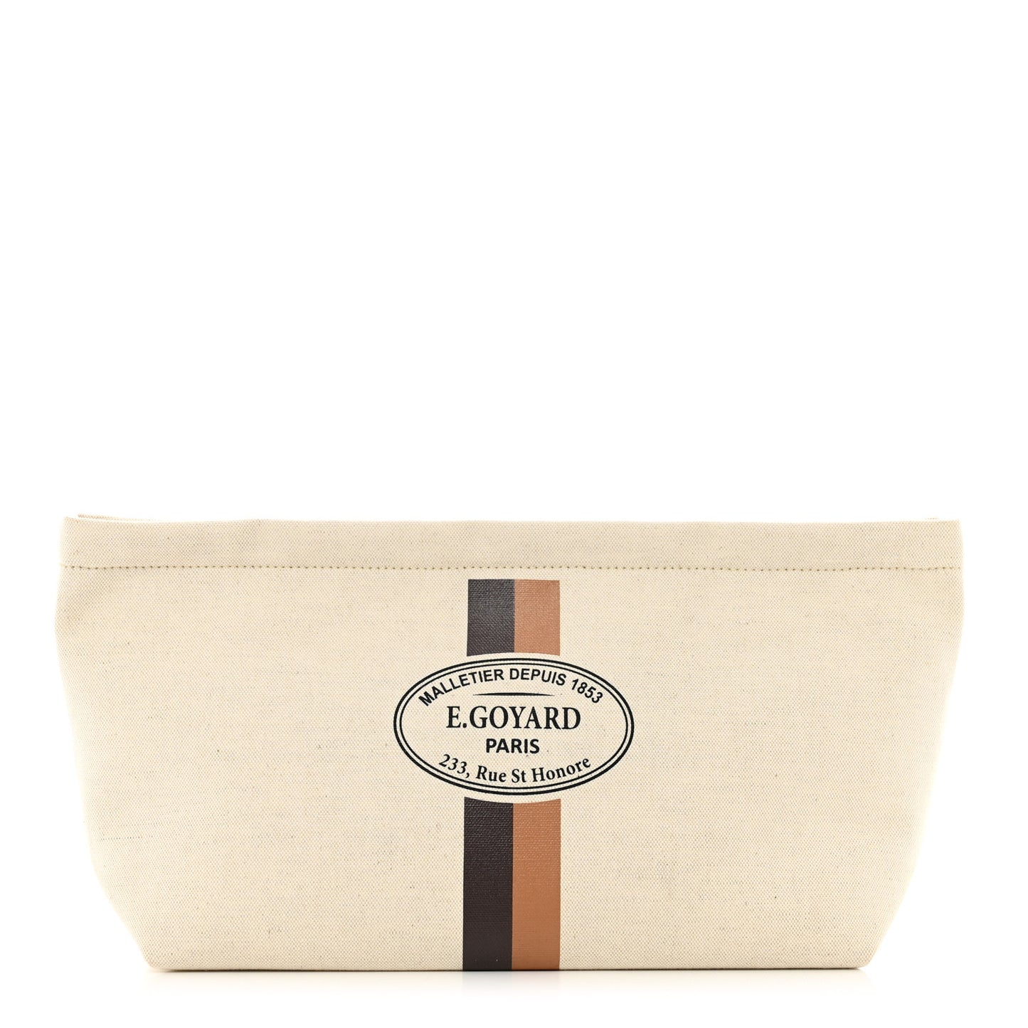 Canvas Necessaire Organizer Pouch Off White