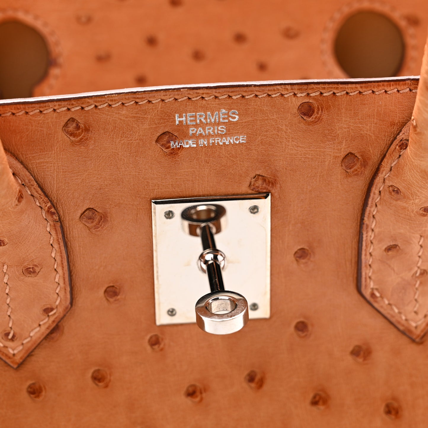Ostrich Birkin 30 Sable