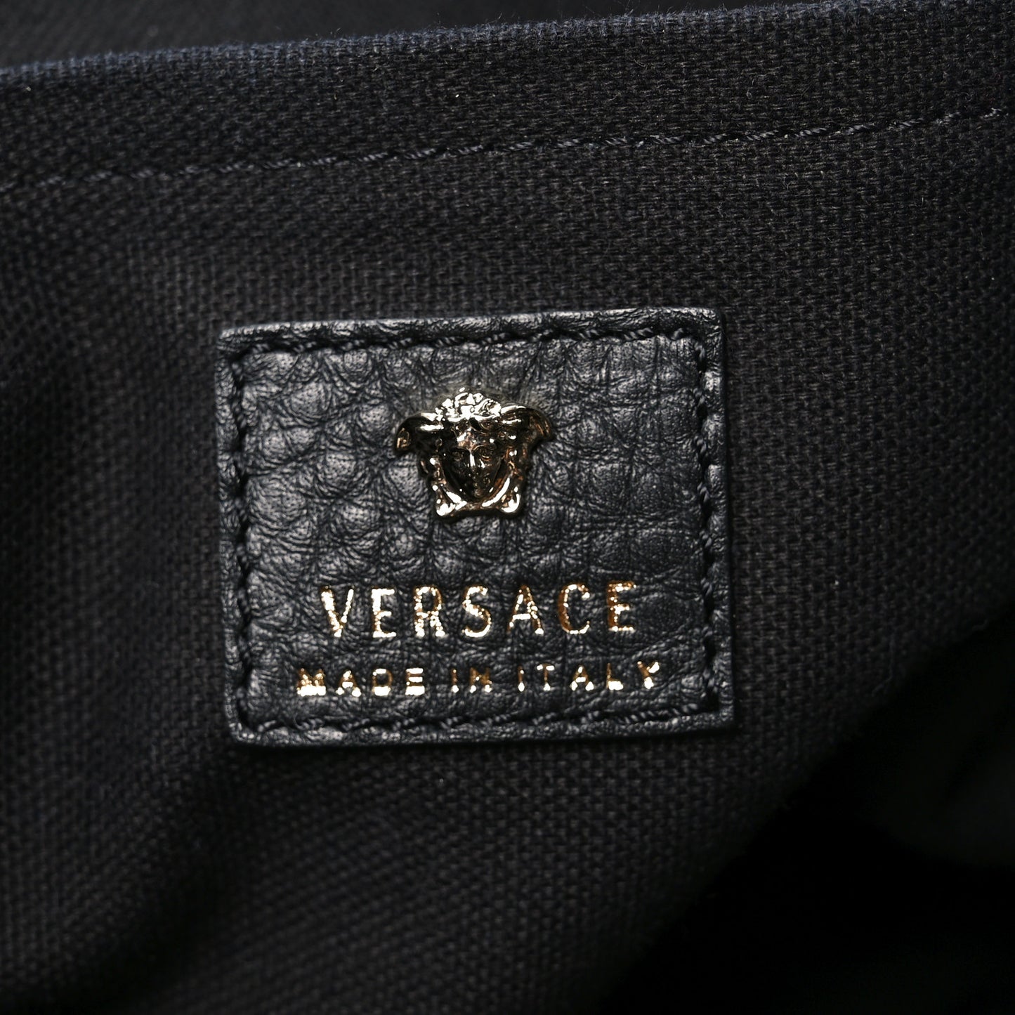 Grained Calfskin Palazzo Duffle Bag Black
