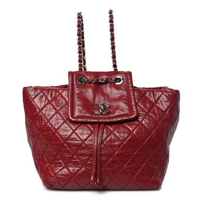Chanel Lambskin Quilted Beijing Backpack Red 1 of 12