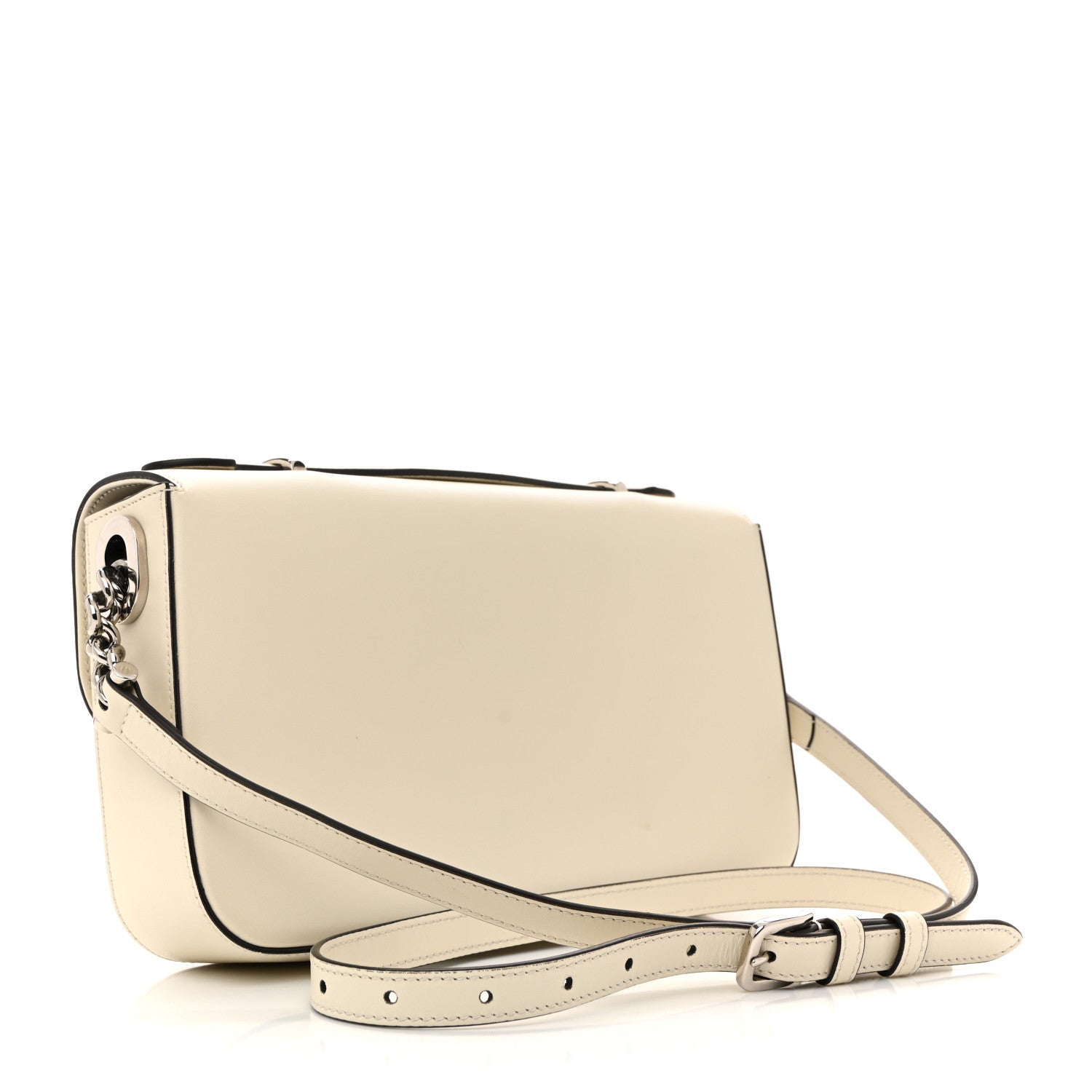 Gucci Senna Calfskin Petite GG Top Handle Shoulder Bag Mystic White 3 of 14