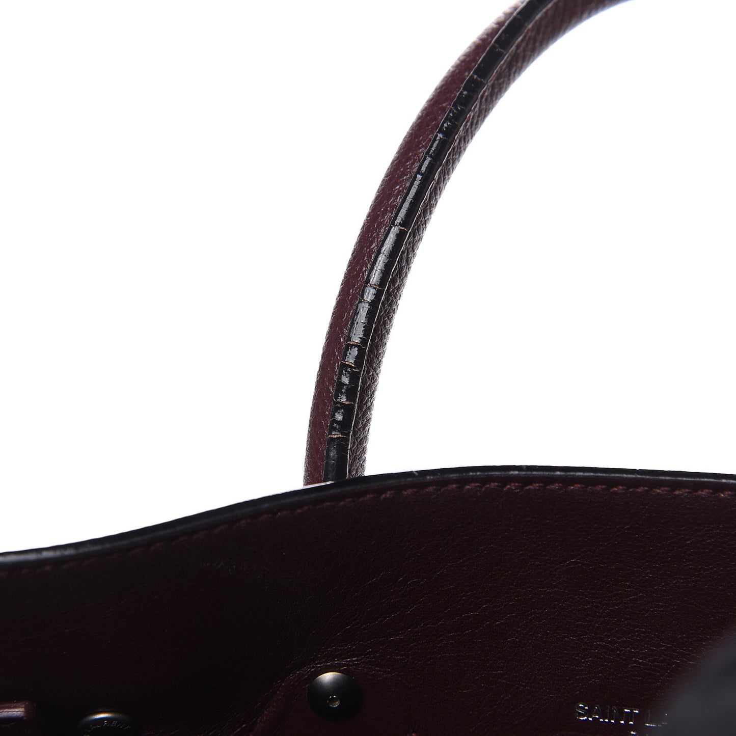Grained Calfskin Baby Sac De Jour Amaranto