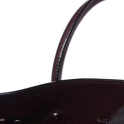 Saint Laurent Grained Calfskin Baby Sac De Jour Amaranto 12 of 14