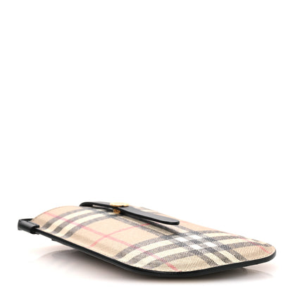 Burberry E-Canvas Calfskin Vintage Check Anne Phone Case With Strap Archive Beige 4 of 10