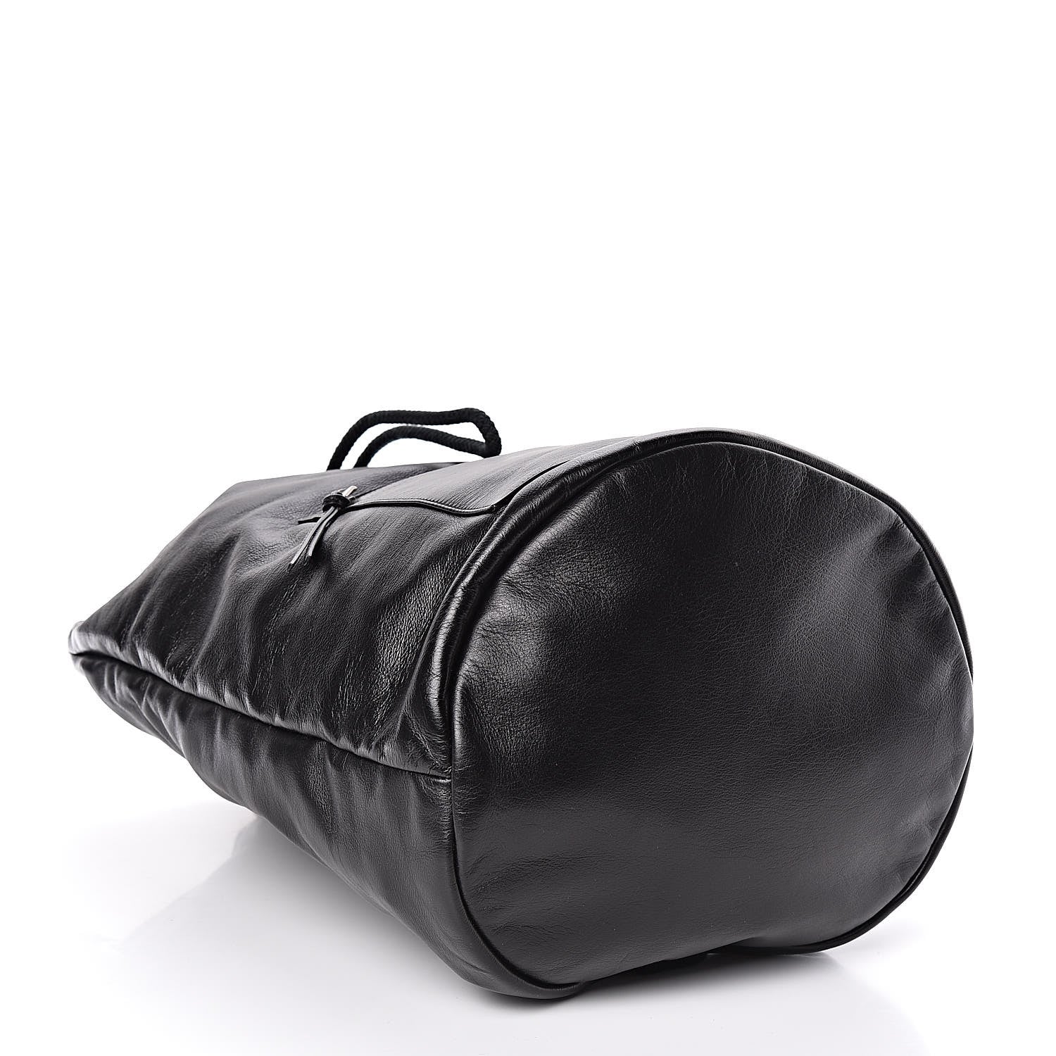 Saint Laurent Smooth Calfskin City Sailor Drawstring Backpack Black 4 of 9
