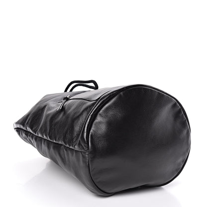 Saint Laurent Smooth Calfskin City Sailor Drawstring Backpack Black 4 of 9