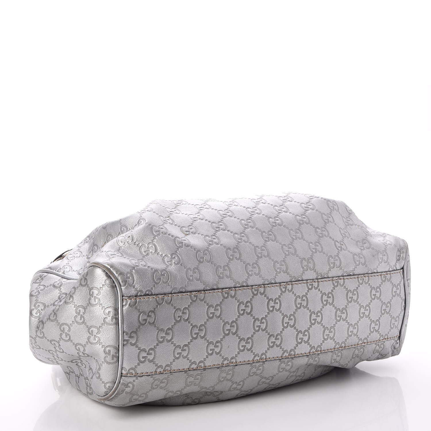 Gucci Guccissima Medium Sukey Tote Silver 4 of 7