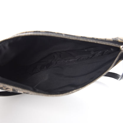 Christian Dior Monogram Mini Saddle Pochette Black 5 of 13