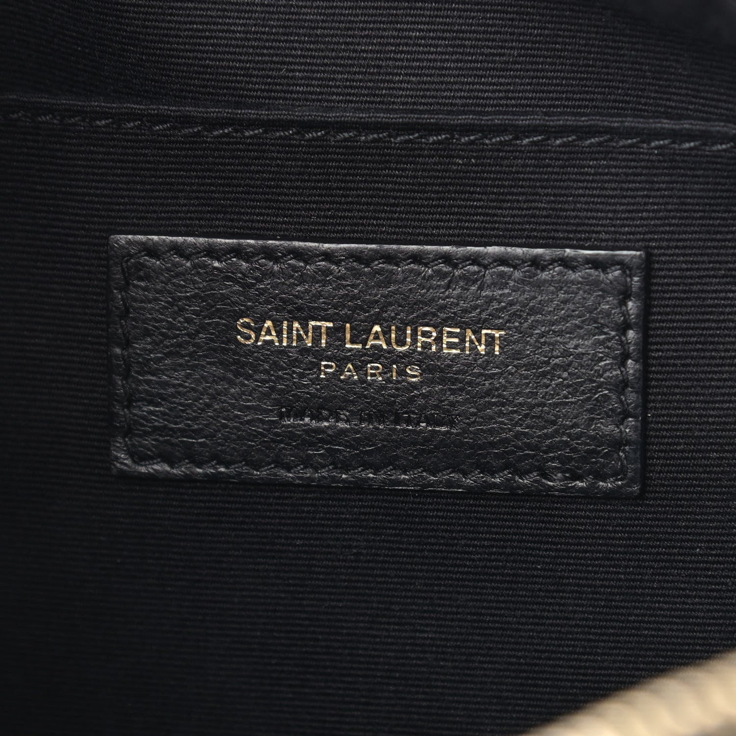 Saint Laurent Raffia Canvas Monogram Lou Camera Bag Black 6 of 11