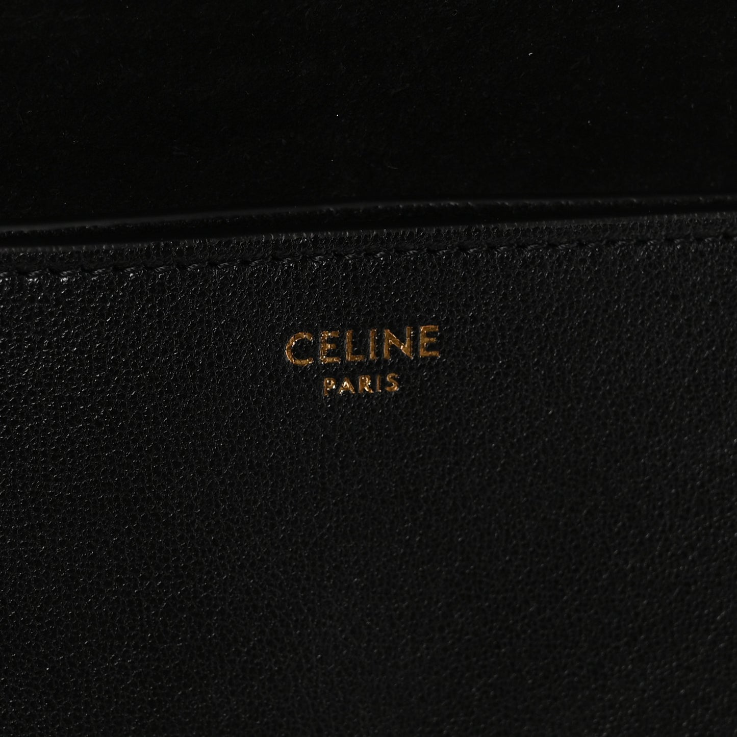 Shiny Lambskin Soft Triomphe Besace Bag Black