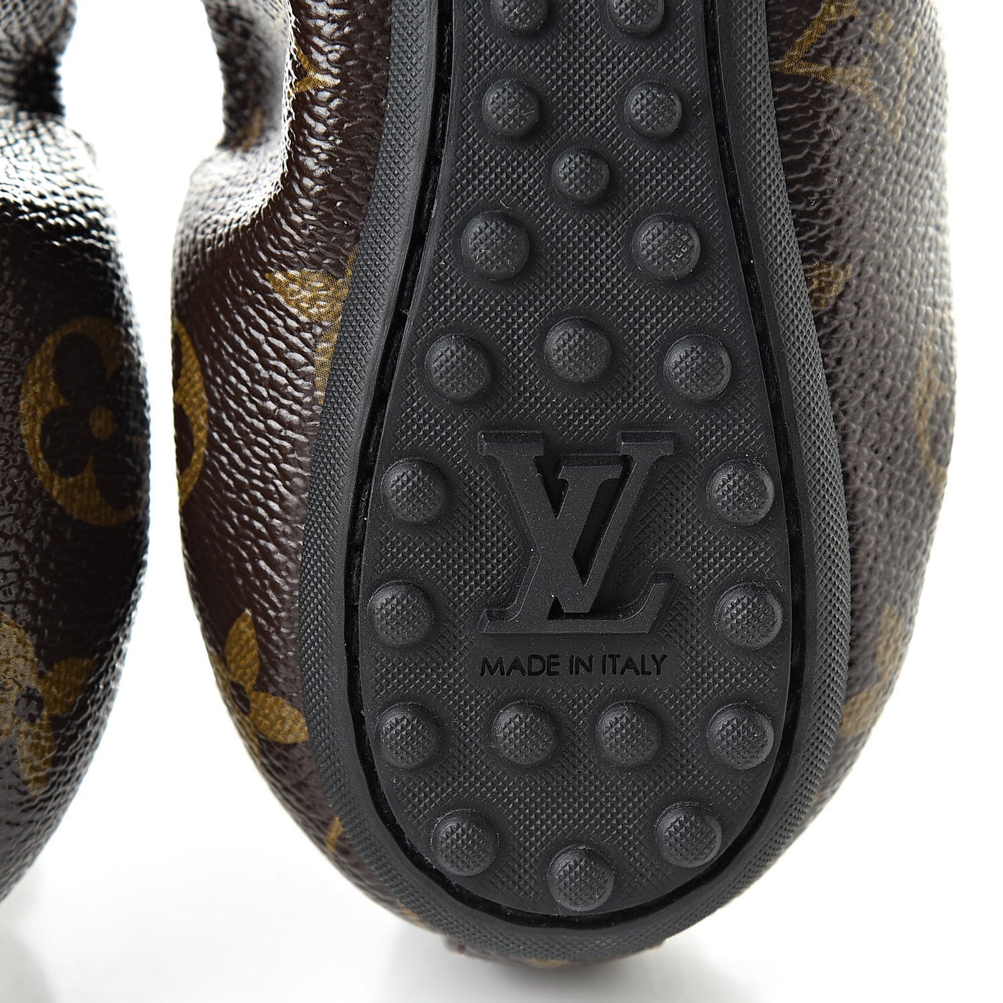 Monogram Flirty Ballet Flats 36 Gold
