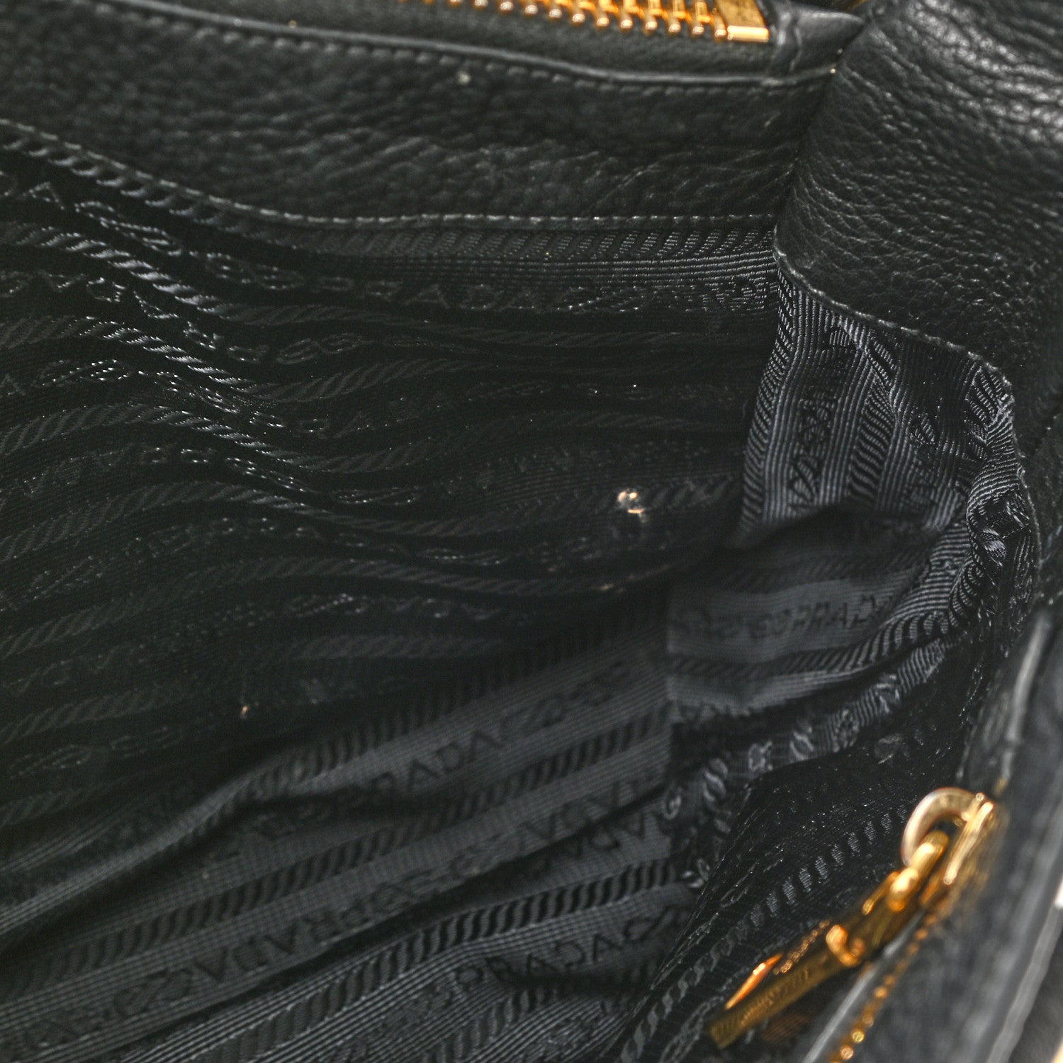 Prada Vitello Daino Shopping Tote Black 8 of 9