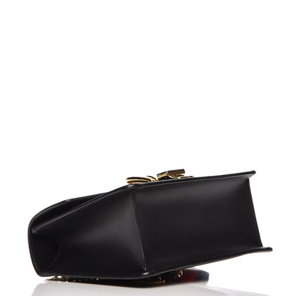 Gucci Calfskin Mini Sylvie Chain Shoulder Bag Black 4 of 7