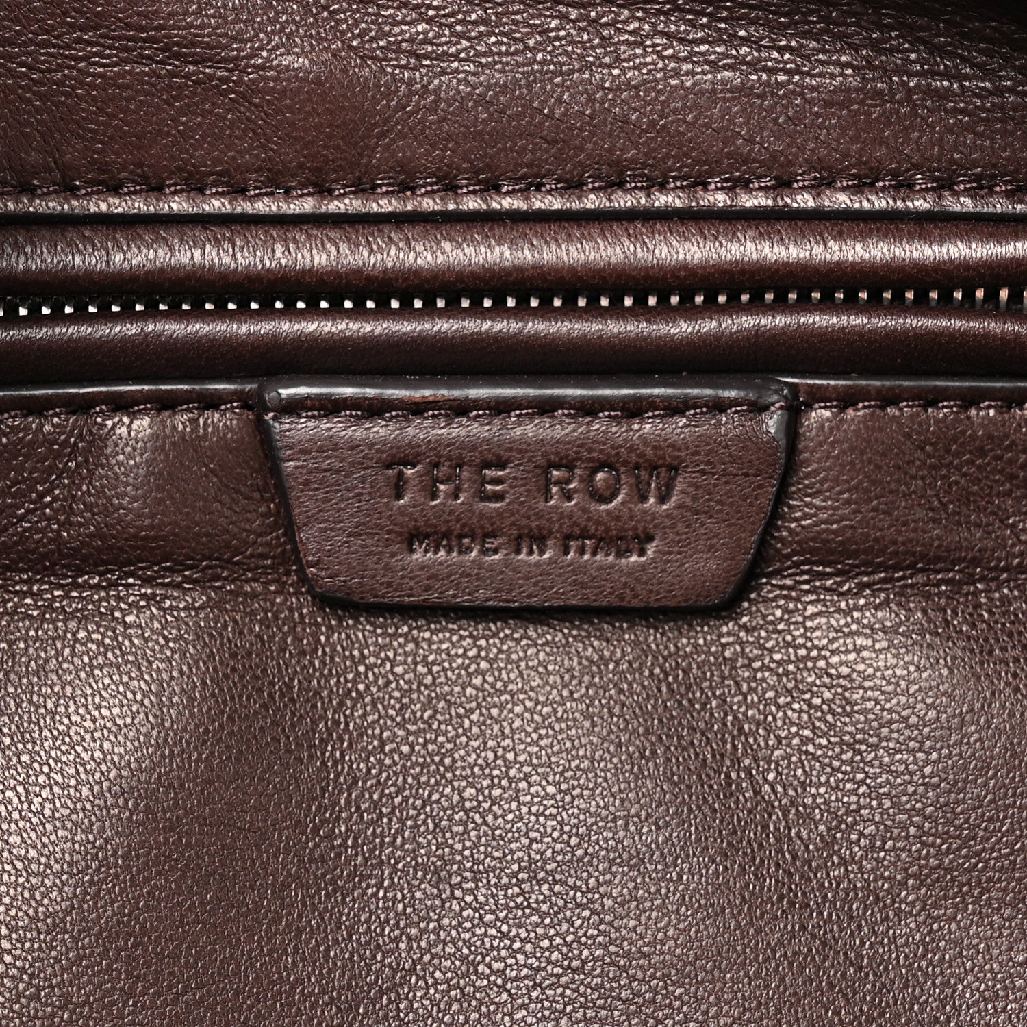 The Row Grained Calfskin Astra Bowling Bag Dark Taupe 5 of 9