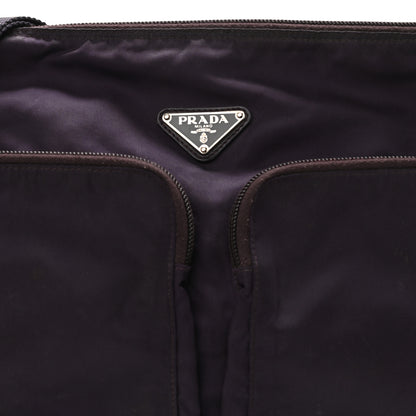 Prada Tessuto Nylon Saffiano Messenger Bag Purple 8 of 10