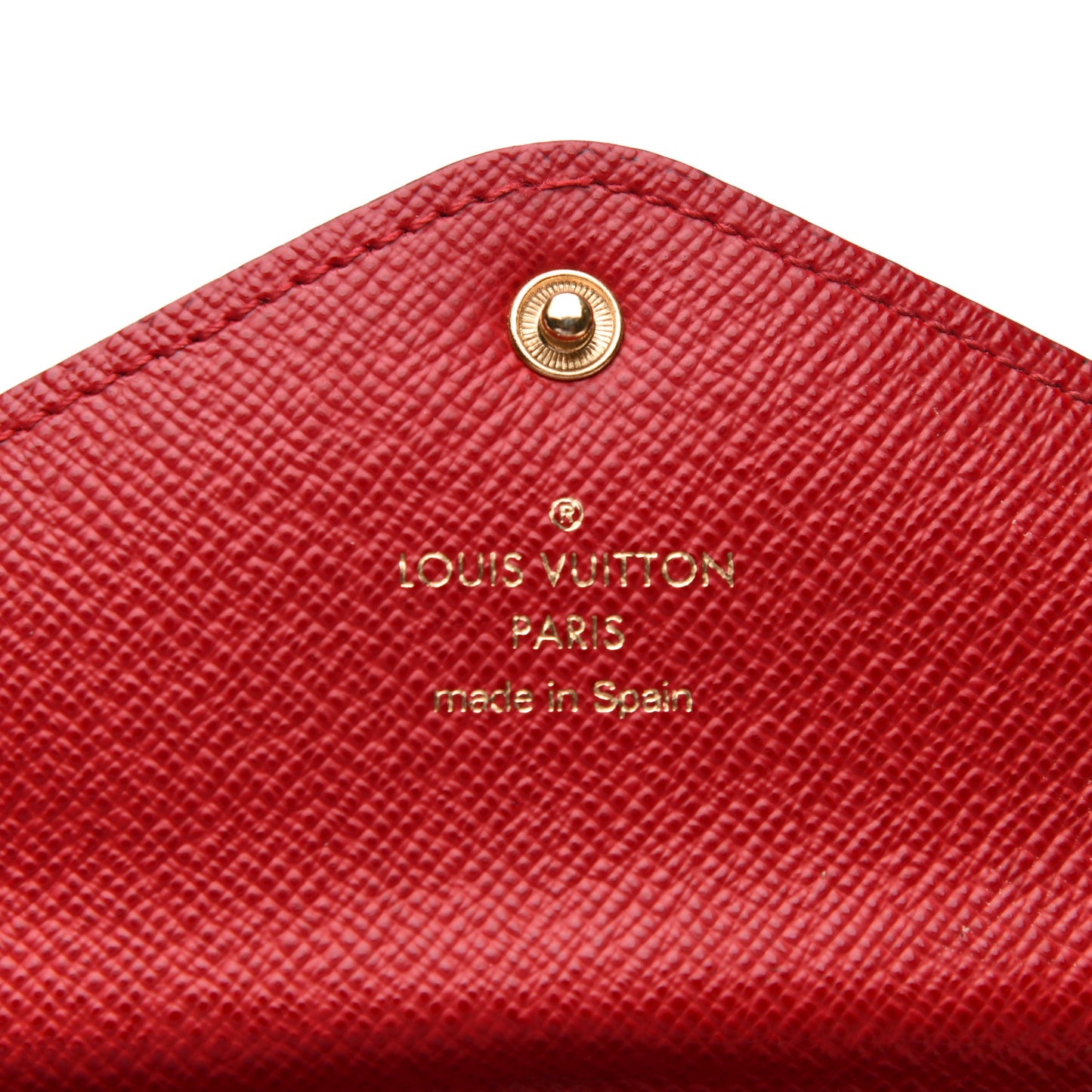Damier Ebene Josephine Wallet Red