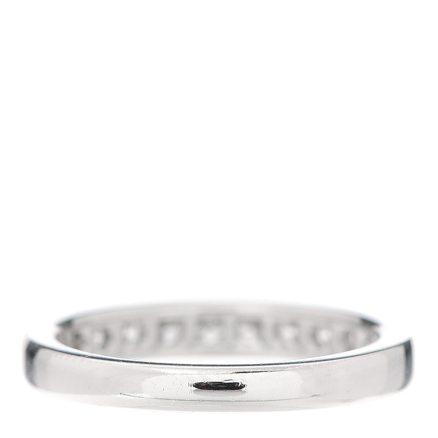 Platinum Diamond .33ctw Half Circle Wedding Band Ring 52 6