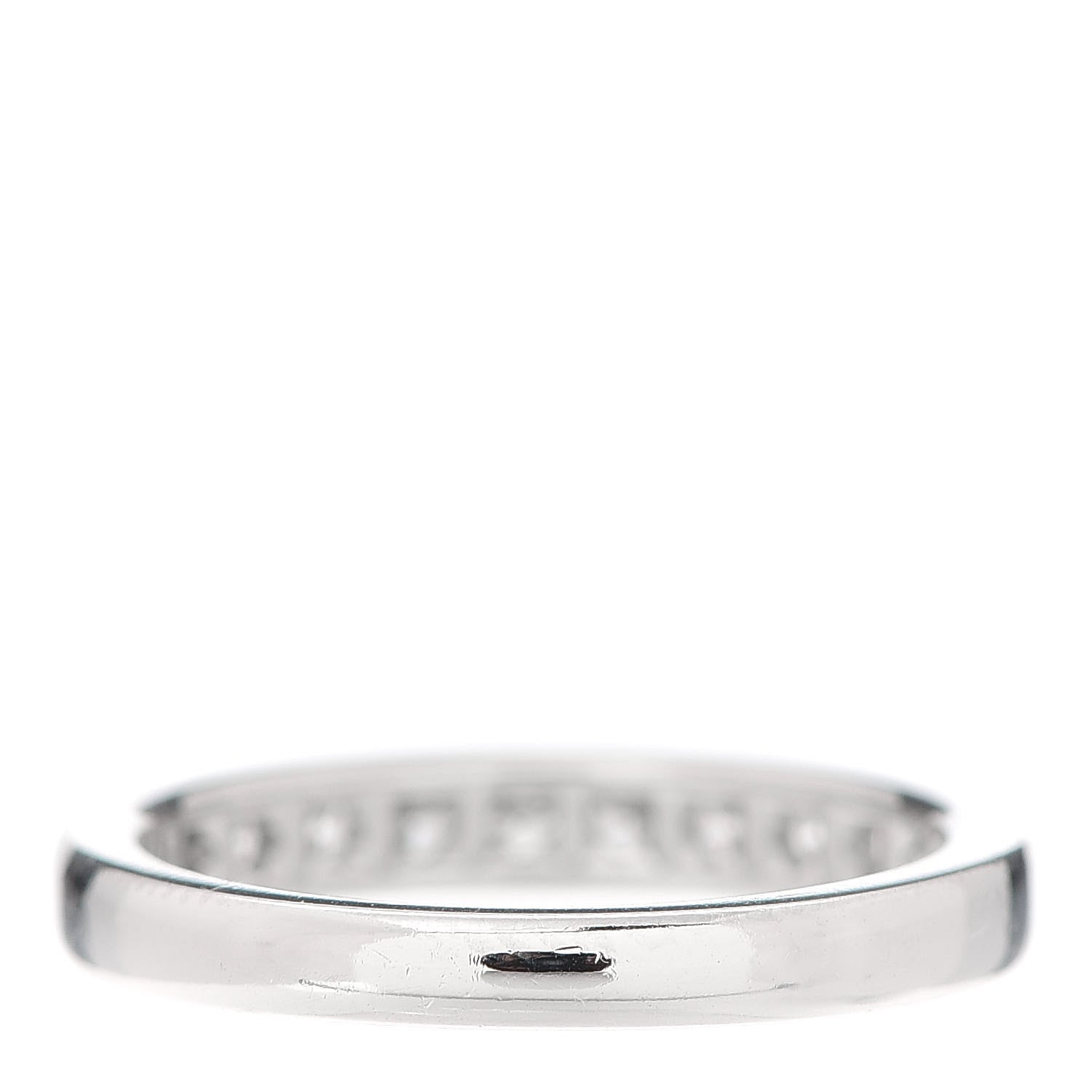 Tiffany Platinum Diamond .33ctw Half Circle Wedding Band Ring 52 6 3 of 5