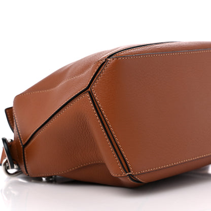 Loewe Grained Calfskin Small Puzzle Bag Tan 7 of 8