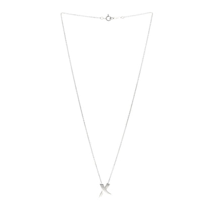 Tiffany Sterling Silver Paloma Picasso Graffiti X Pendant Necklace 3 of 5