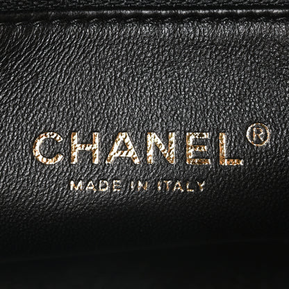 Chanel Calfskin Chevron Quilted Medal Flap Black 6 of 10