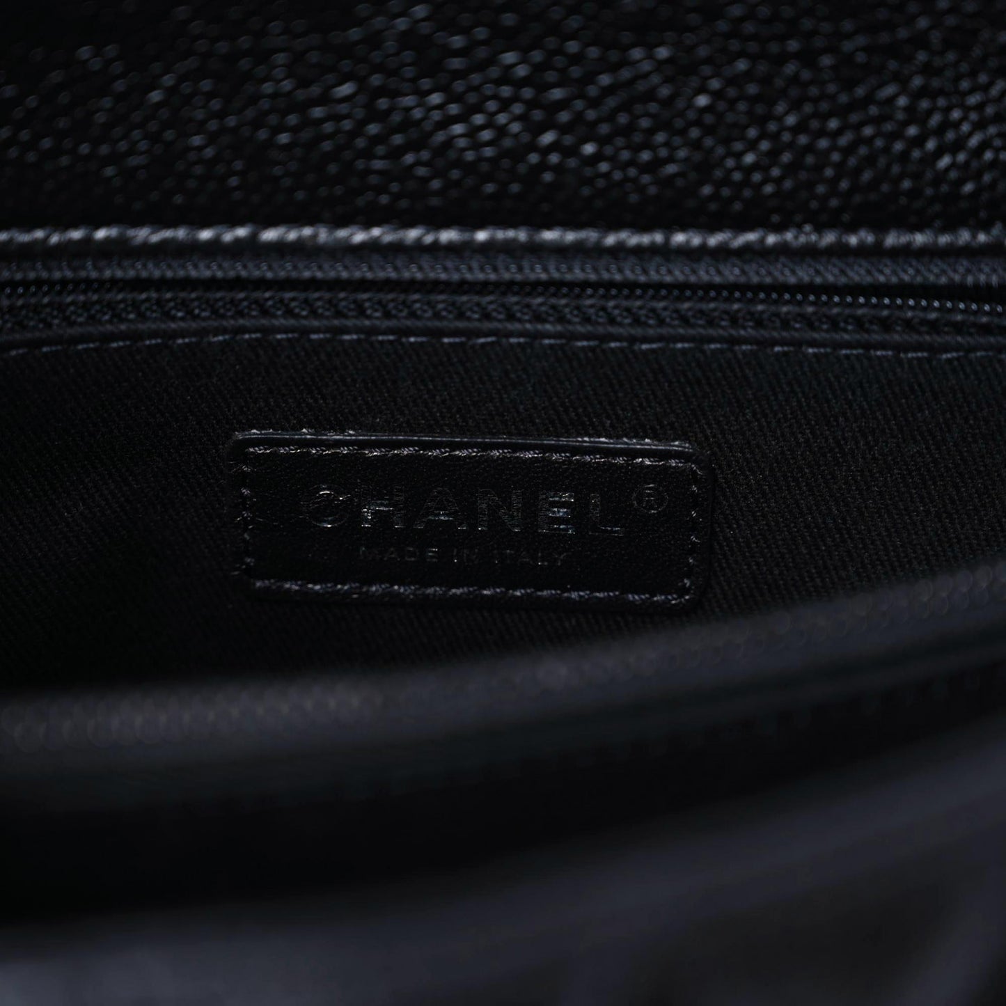 Caviar Quilted Small Coco Handle Flap So Black
