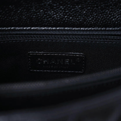 Chanel Caviar Quilted Small Coco Handle Flap So Black 6 of 10