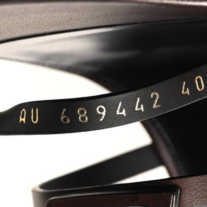 Saint Laurent Calfskin Cassandra 100 Sandals 40 Moro 7 of 10