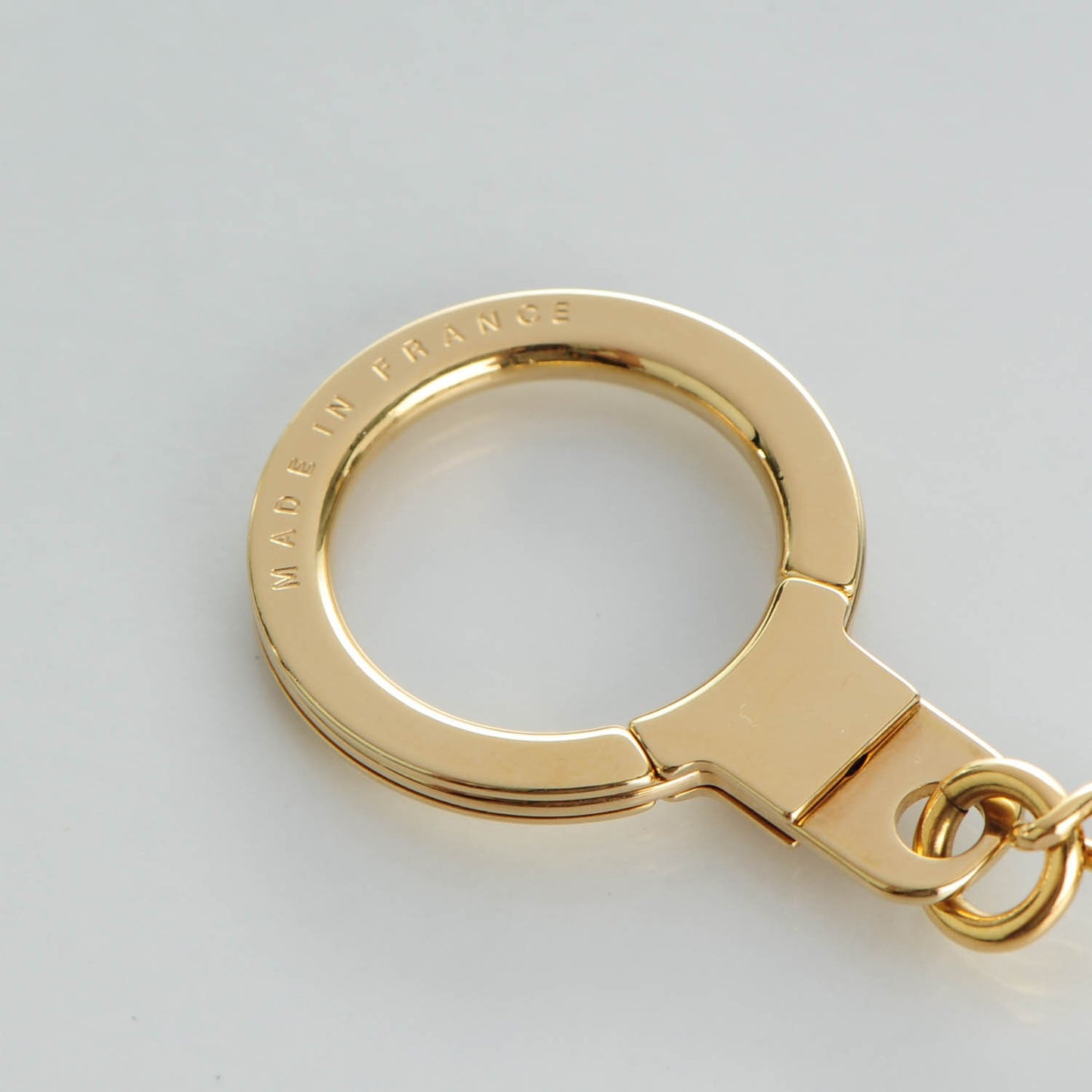 Metal Pochette Extender Key Ring Chain Gold