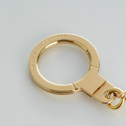 Louis Vuitton Metal Pochette Extender Key Ring Chain Gold 3 of 5