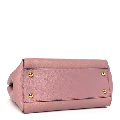 Burberry Soft Grain Calfskin Medium Buckle Tote Dusty Pink 4 of 10