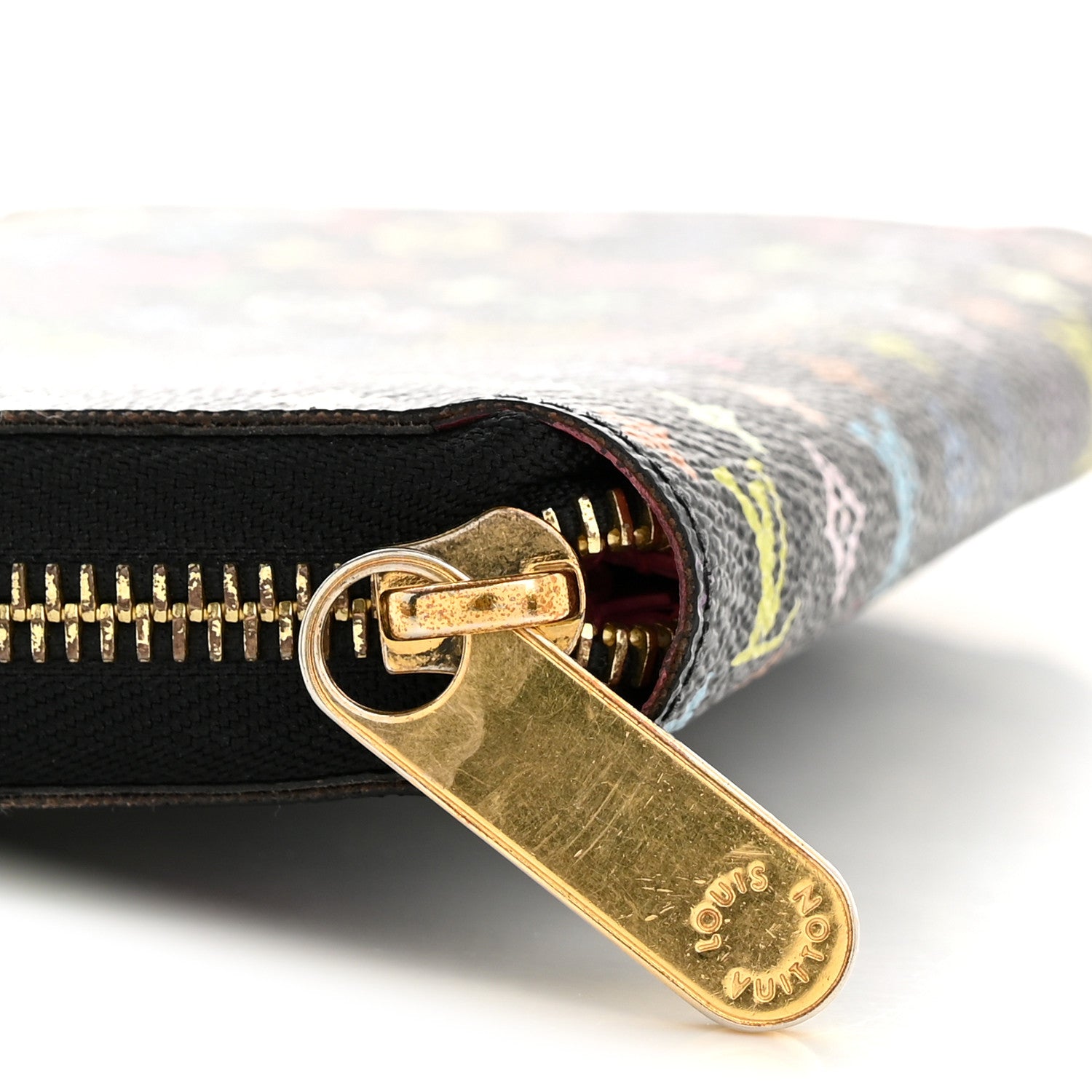 Louis Vuitton Monogram Multicolor Zippy Wallet Black Grenade 9 of 10