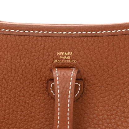 Hermes Taurillon Clemence Evelyne TPM Gold 5 of 10
