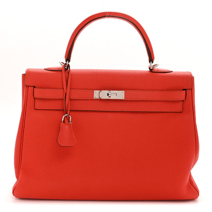 Hermes Togo Kelly Retourne 35 Capucine 1 of 15