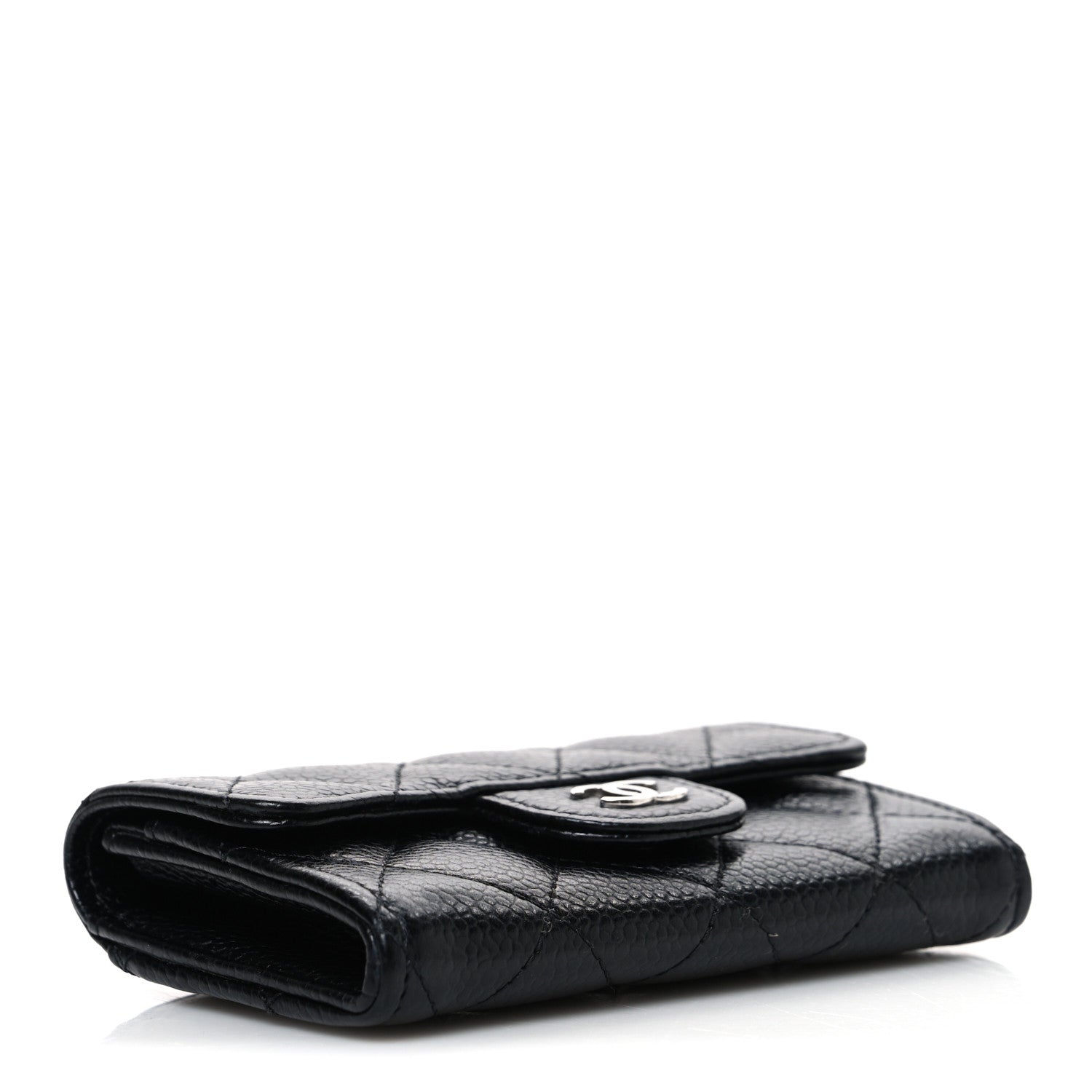 Chanel Caviar Quilted Flap Card Holder Black 4 of 8