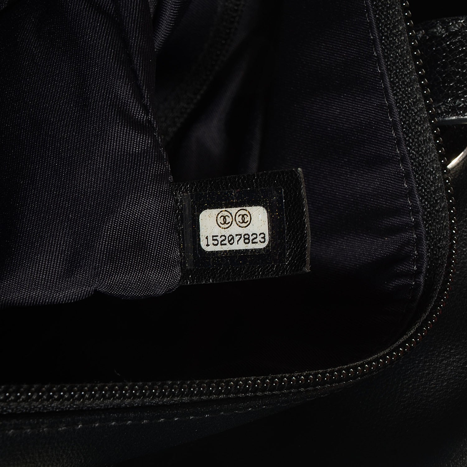 Chanel Coated Canvas Quilted Small Paris Biarritz Tote Black 7 of 8