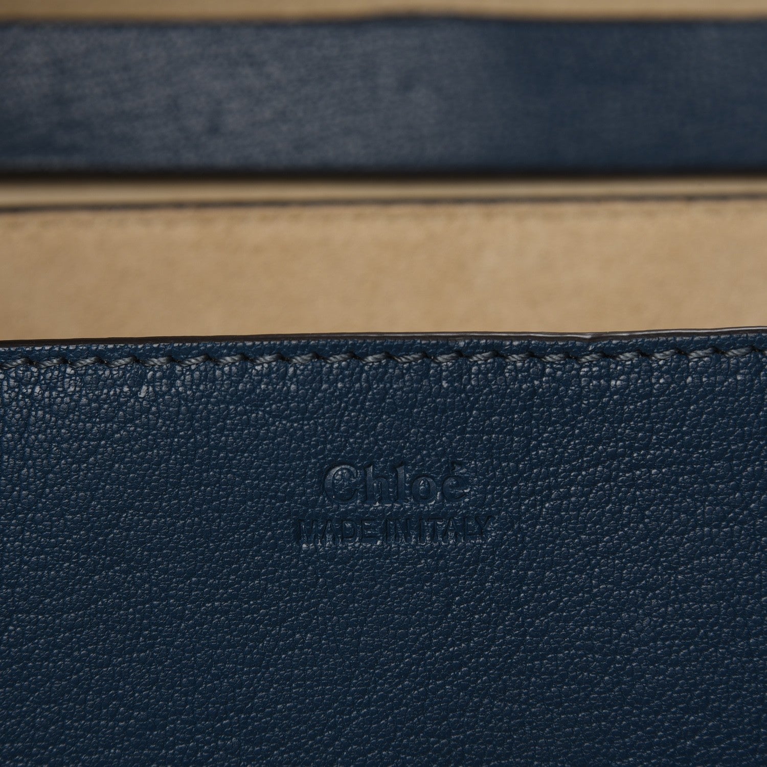 Chloe Grained Lambskin Drew Shoulder Bag Denim Blue 6 of 7