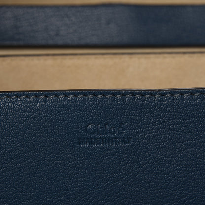 Chloe Grained Lambskin Drew Shoulder Bag Denim Blue 6 of 7