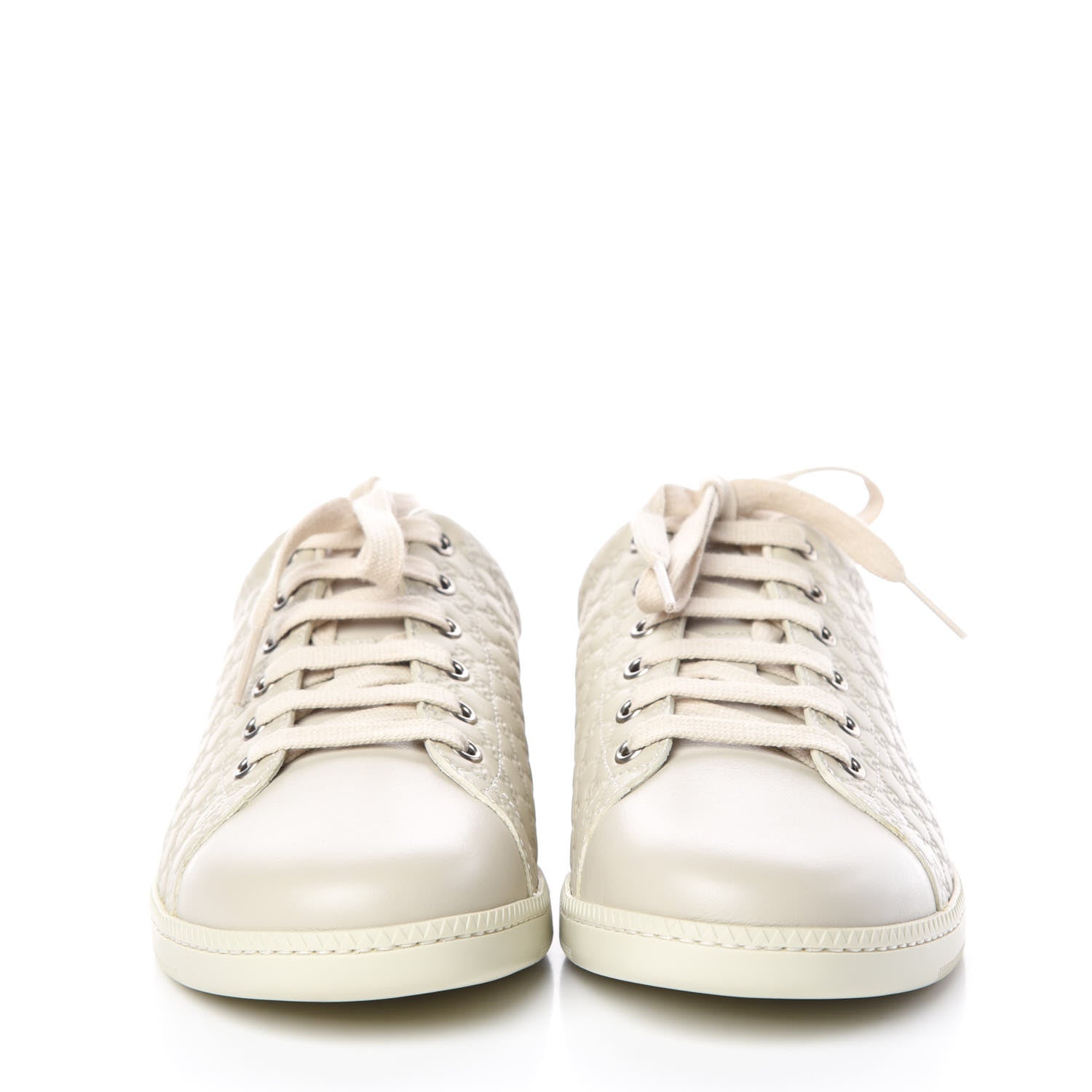 Gucci Soft Microguccissima Womens Sneakers 38.5 Mystic White 2 of 9