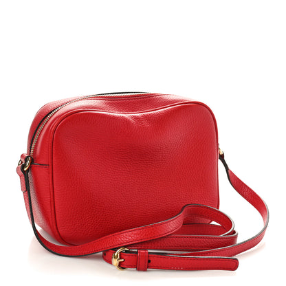 Gucci Pebbled Calfskin Small Soho Disco Bag Tabasco Red 3 of 10