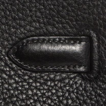 Hermes Taurillon Clemence Birkin 35 Black 10 of 21