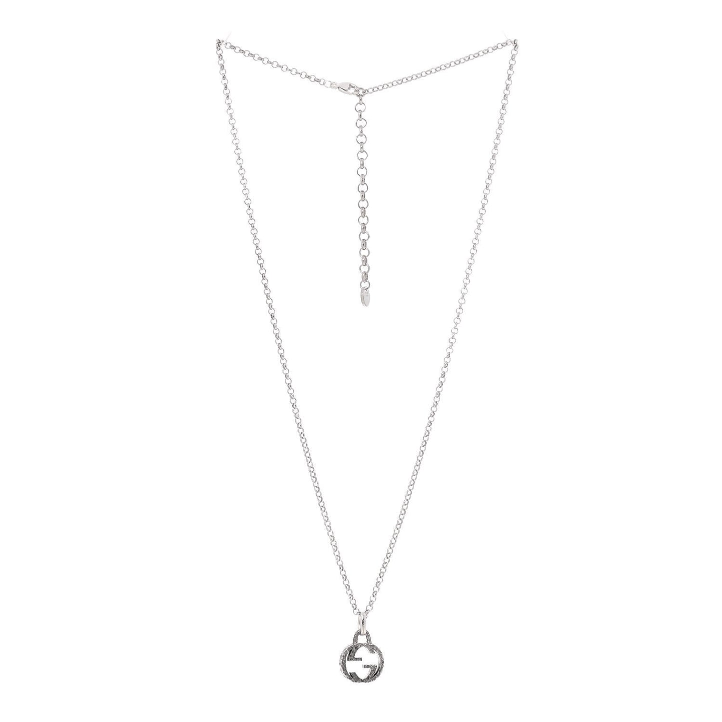 Sterling Silver Interlocking G Pendant Necklace
